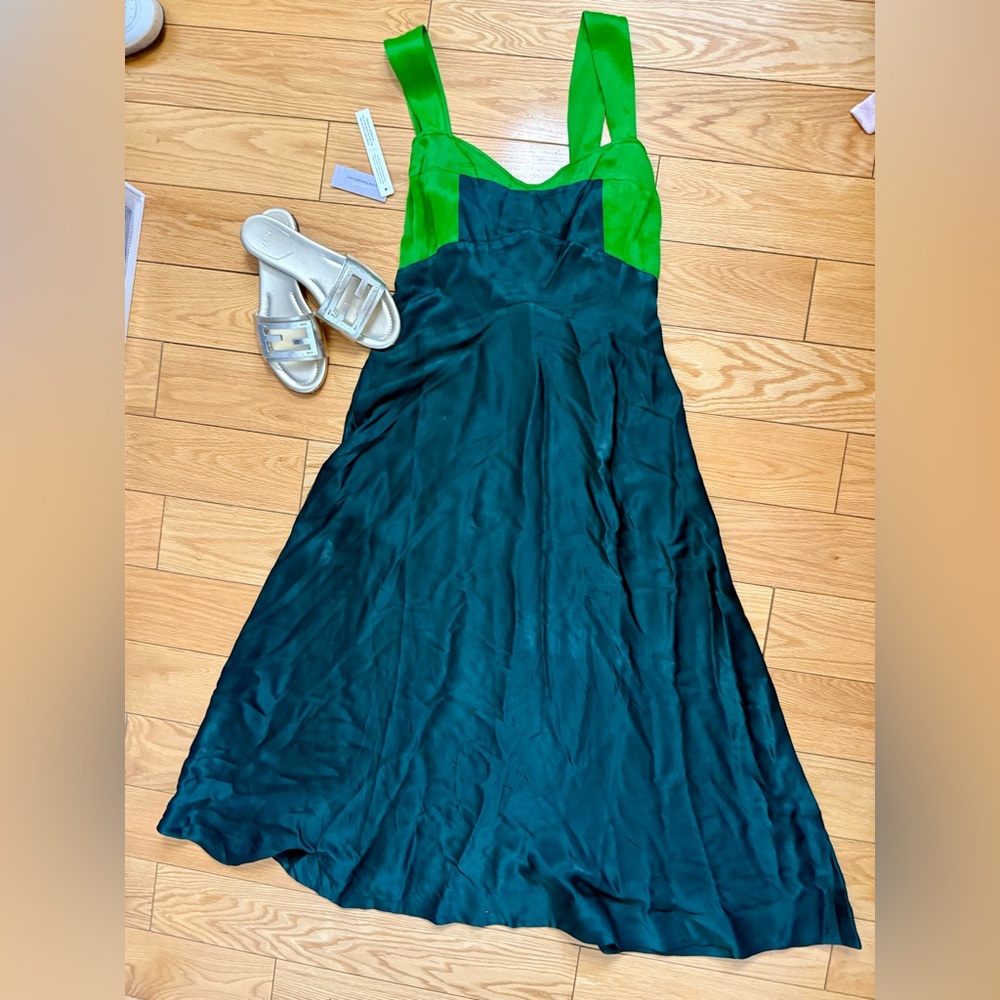 Anthropologie Blue Sleeveless Maxi Sundress